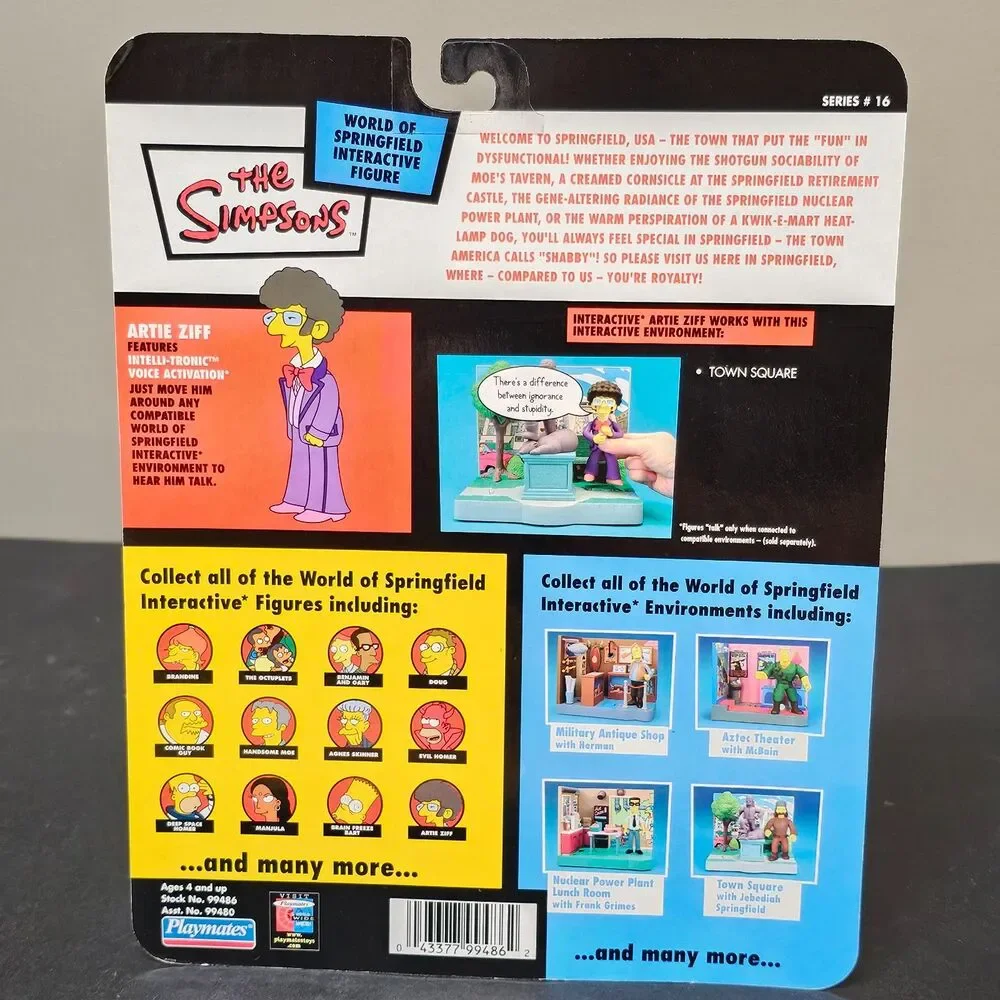 Artie Ziff World of Springfield Simpsons Intelli-tronic Figure 2004 NIP 16